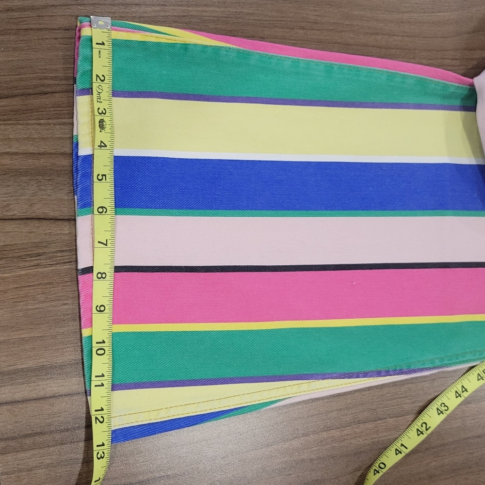 Wrangler Striped Wanderer High Rise Flare Jeans Colorful Pants Size 24/30 Retro - Picture 7 of 11